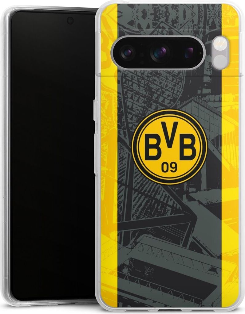 DeinDesign Handyhülle für Google Pixel 8 Pro Silikon Hülle Case Smartphone Schutzhülle BVB Borussia Dortmund Stadion