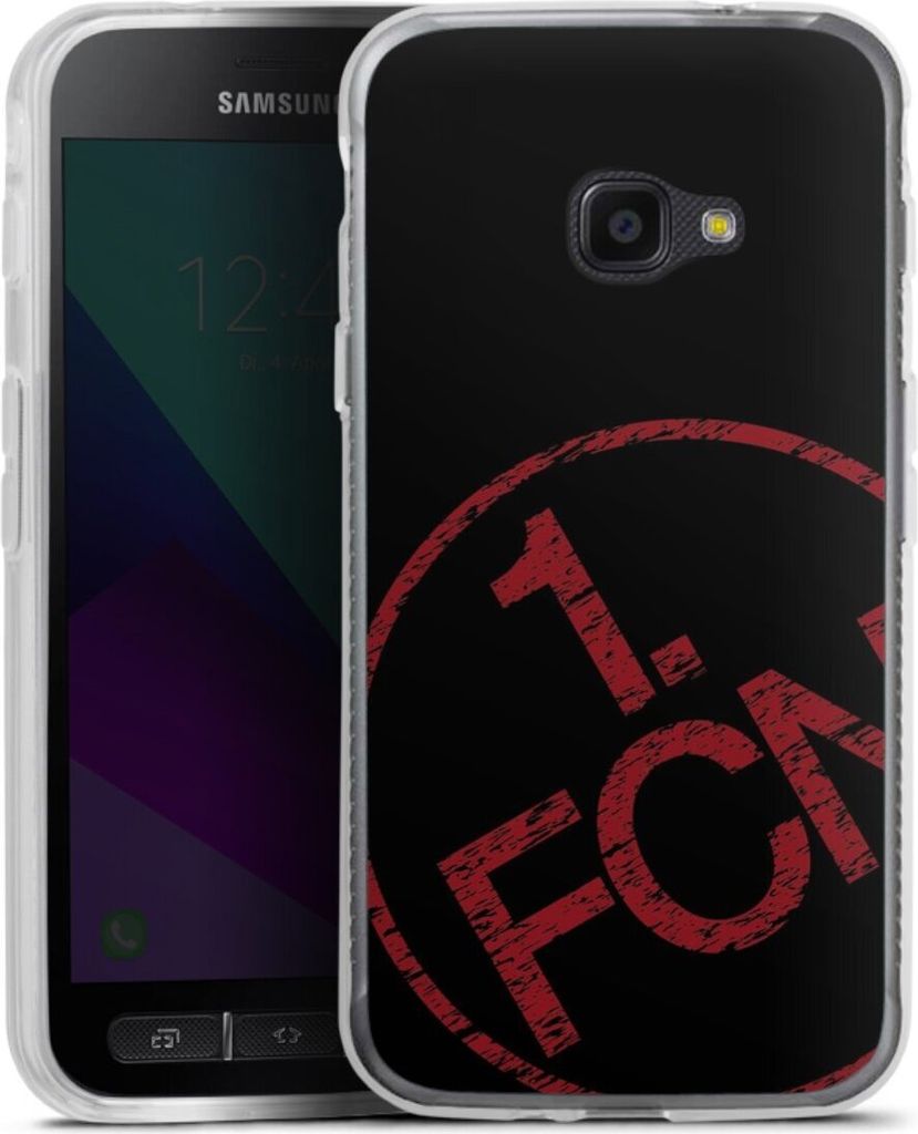 DeinDesign Handyhülle für Samsung Galaxy Xcover 4s Silikon Hülle Case Smartphone Schutzhülle 1. FCN Fanartikel Textur