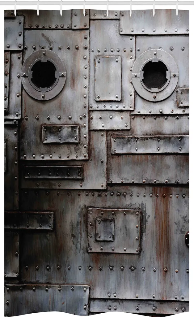Arredo Bagno Industrial: Tenda Doccia ABAKUHAUS 120x180 cm Grunge