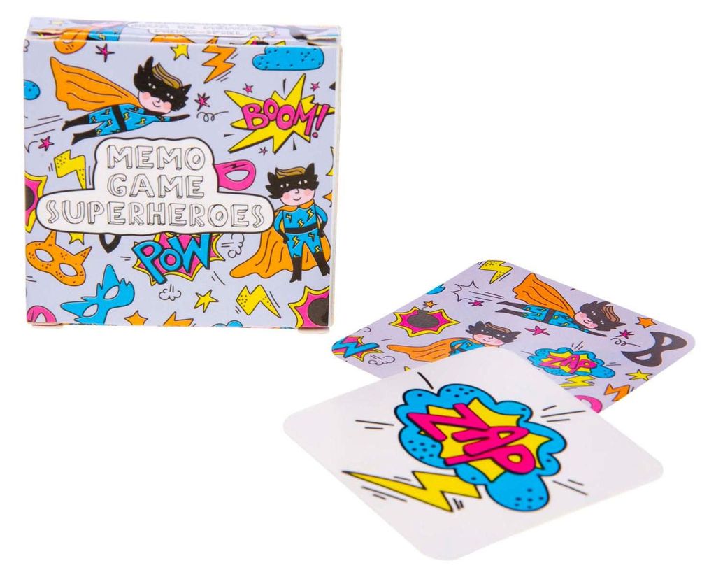 Duckiez Mini-Memo-Spiel Superhelden, 28 Karten