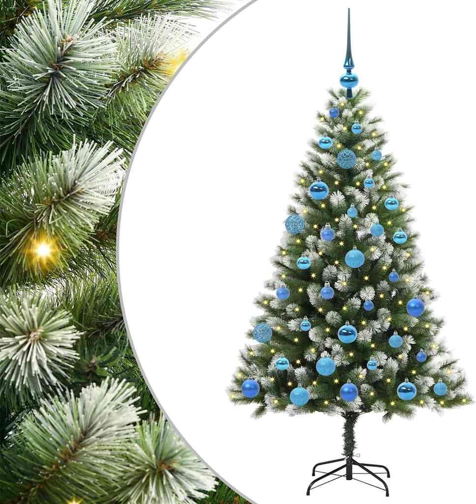 vidaXL Künstlicher schwenkbarer Weihnachtsbaum mit flockigem Schnee