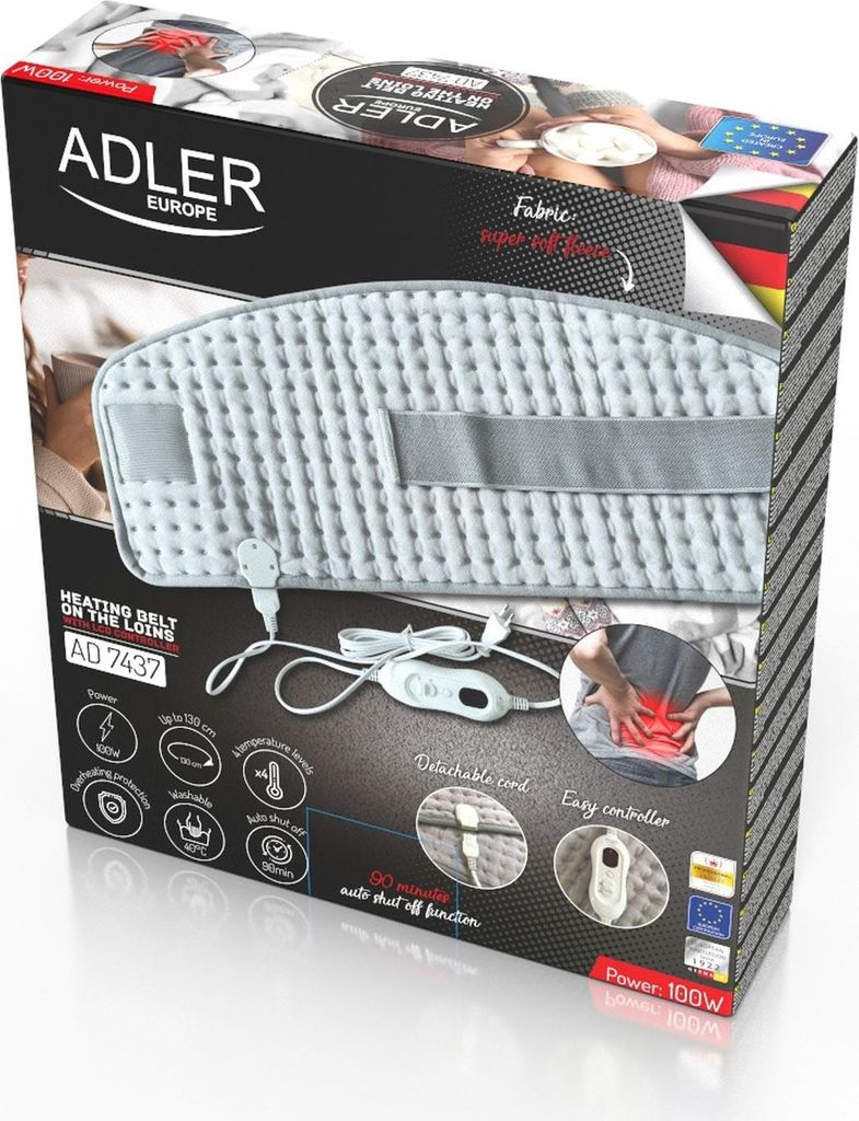 Adler | Heating belt on he loins | AD 7437 | Number of Zdjęcie produktu 