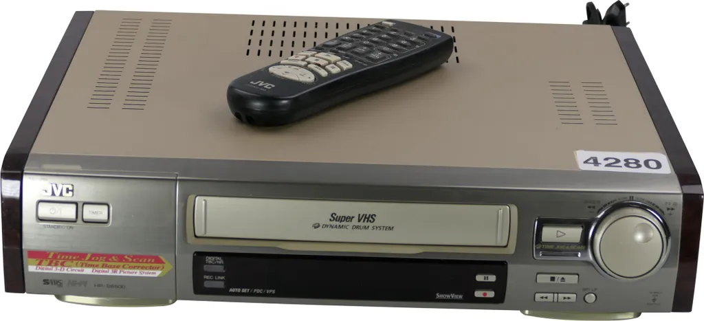 JVC HR-S8500E Lecteur S-VHS Dynamic Drum TBC DNR pour Image Stable