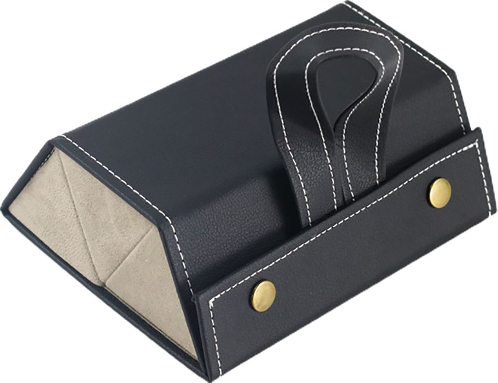 Brillen-Aufbewahrungsbox mit Metalldruckknöpfen, mehrere Fächer, einfarbiges Design, Sonnenbrillen-Schmuck-Organizer, Aufbewahrungskoffer