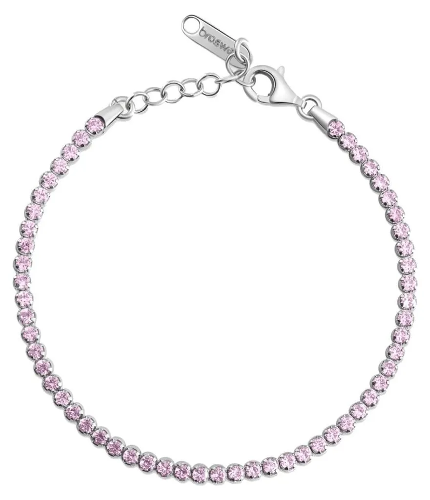 Bracelet de Tennis Rose Idéal pour Cadeau d'Anniversaire ou de Mariage