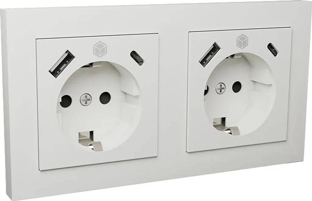 Prise encastrable ICY BOX IB-MPS4200W-PD pour supprimer les câbles
