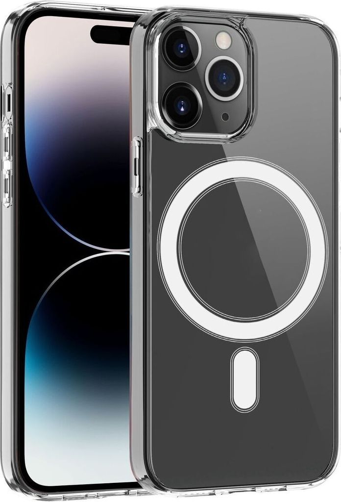 König Design Hülle kompatibel mit Apple iPhone 15 Pro Kunststoff Soft Handyhülle - Handy Case Transparent
