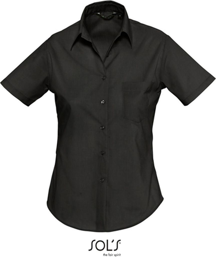SOL ́S Popeline-Blouse Escape Short Sleeve