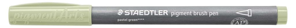 Staedtler pigment brush pen pastellgrün