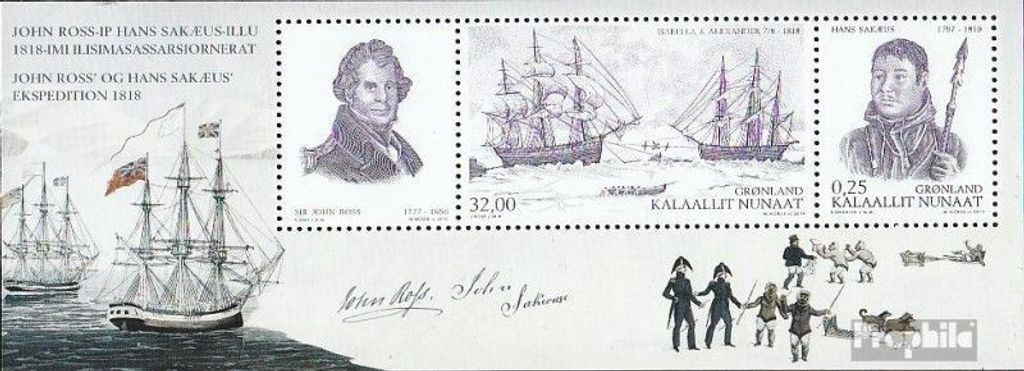 Briefmarken Dänemark - Grönland 2010 Mi Block51 (kompl.Ausg.) postfrisch Expedition in Grönland