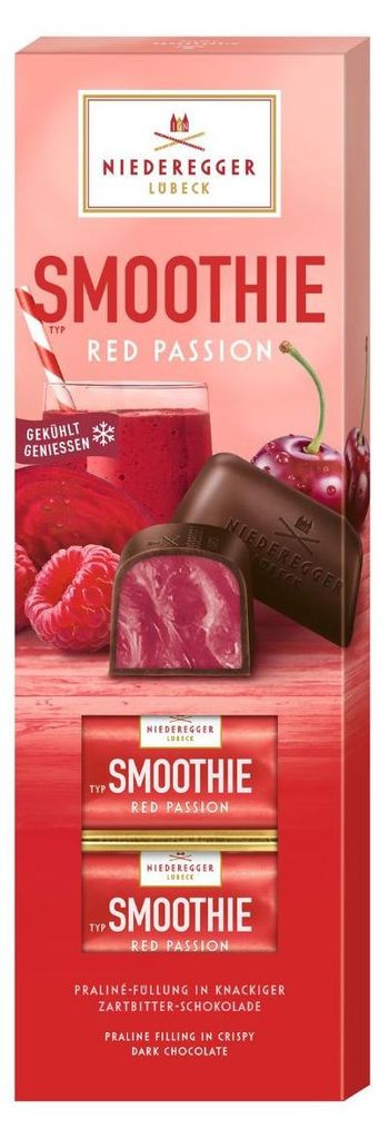 Niederegger Typ Smoothie Red Passion in Zartbitter-Schokolade 100g