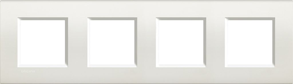 Bticino LIGHT RAHMEN WEISS 4X2-MODULIG (LNA4802M4BI)