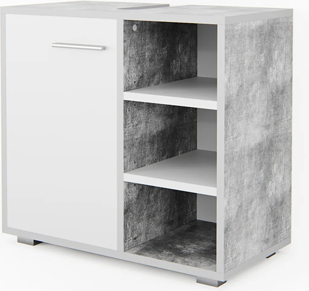 Mobile Sottolavabo Vicco Perry 60x55.6 cm - Bagno Moderno Calcestruzzo