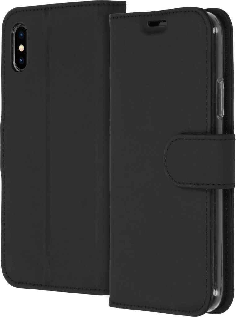 Accezz Wallet TPU Klapphülle iPhone X / Xs - Schwarz