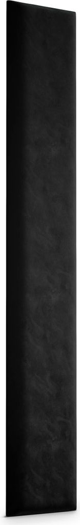 Čalouněný panel Obdélník 100 cm x 20 cm Černá MAGIC VELVET Obrázek produktu 