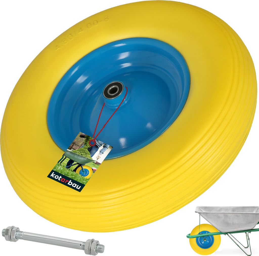 KOTARBAU® Schubkarrenrad 4.80/4.00-8 Verstärkter Produktbild 