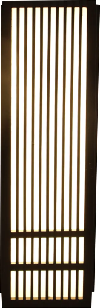 Applique Shoji bois noir Kazuno L8xH50cm pour une ambiance zen douce