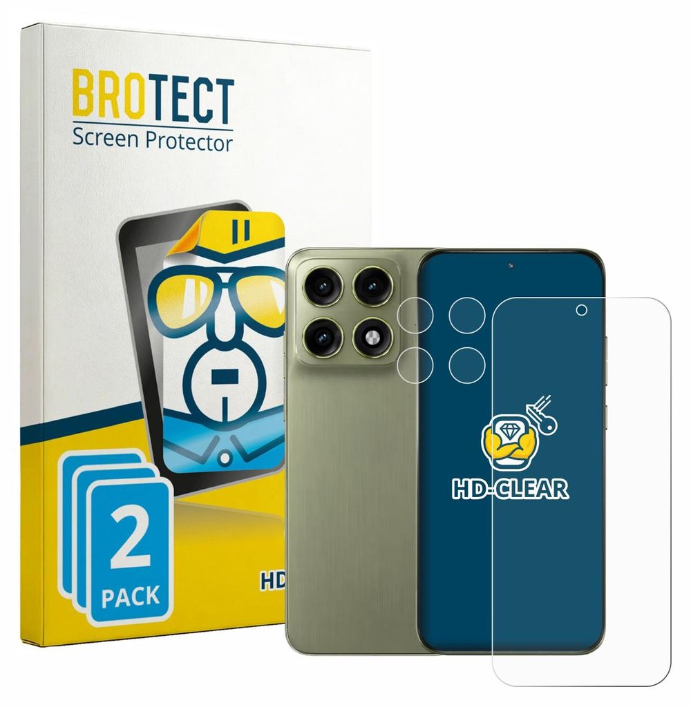 2x Für Motorola Edge 70 Pro (Display+Kamera) Schutzfolie BROTECT Displayschutz Display Schutz Folie Klar Transparent