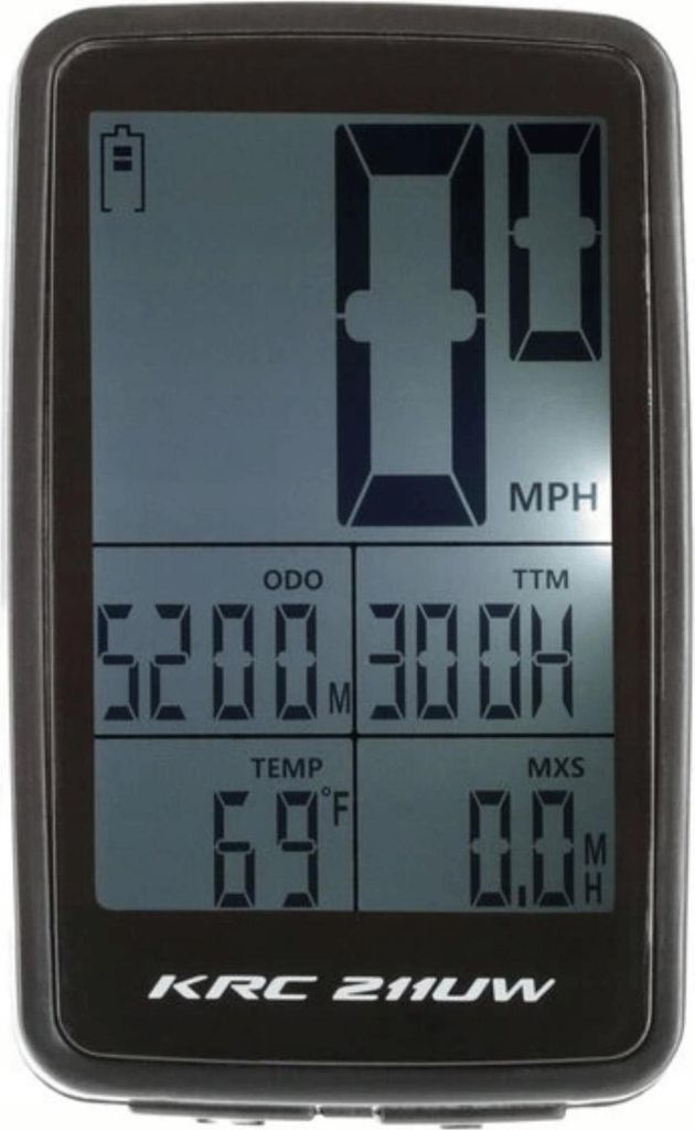 Kross KRC 211UW – kabelloser Fahrradcomputer mit 11 Funktionen, USB-Aufladung, Beleuchtung & großem Display