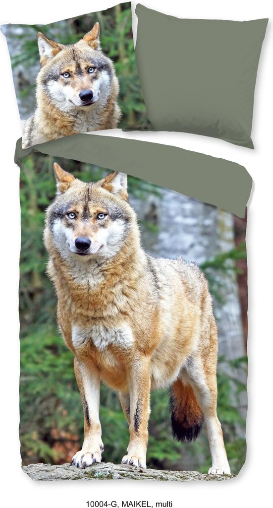 Good Morning Bettwäsche Wolf - 135x200 cm - 100% Baumwolle