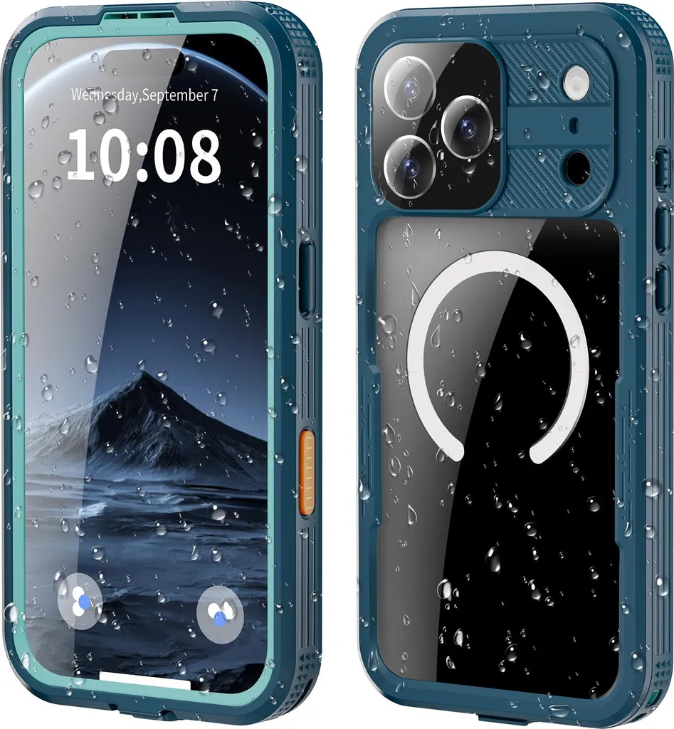 i-Blason Cover per iPhone 17 Pro Max 6.9'' con Supporto Integrato MagSafe [Pellicola Temperata 9H] [Protezione Militare] [Pulsante Controllo Fotocamera] Custodia Magnetica a Copertura Totale (Corallo