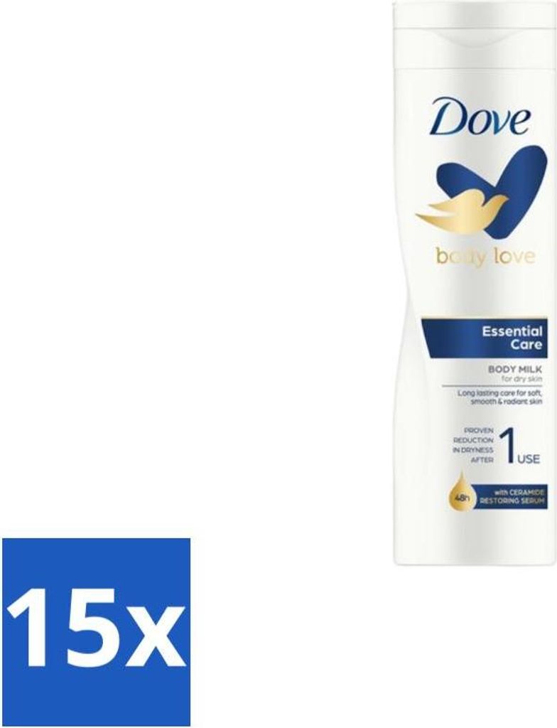 Dove – Körperlotion – Essential Women – 400 ml - Vorteilspack - 15 Stücke