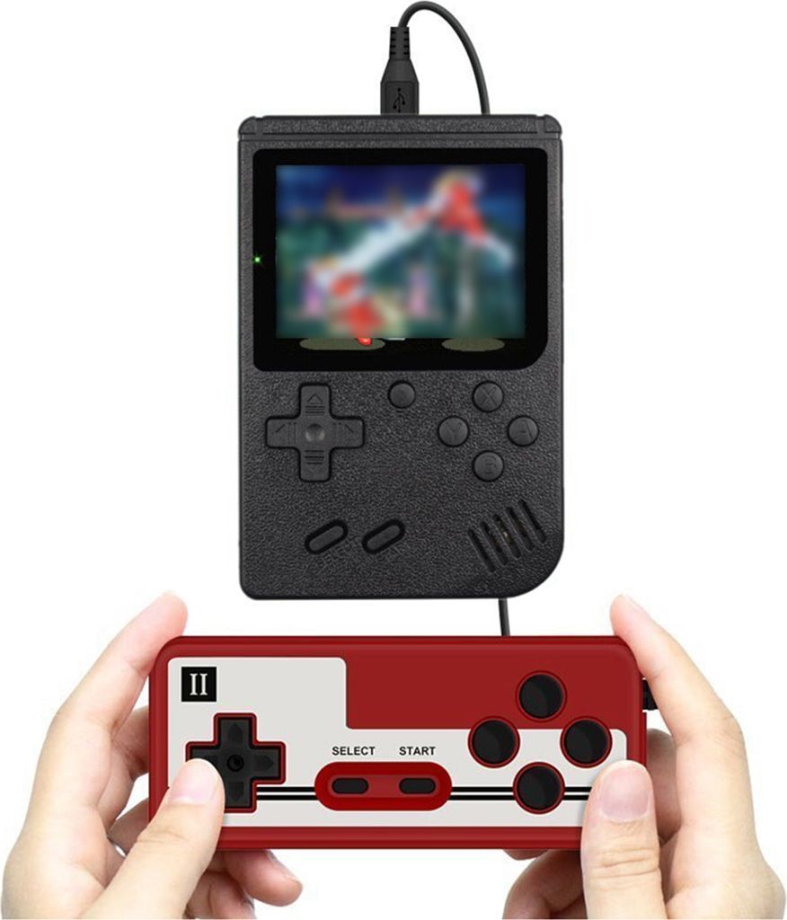 Wiederaufladbares Retro-Spielekonsolen-Set, kompaktes Design, tragbares, benutzerfreundliches nostalgisches TV-Spielgerät mit Controller