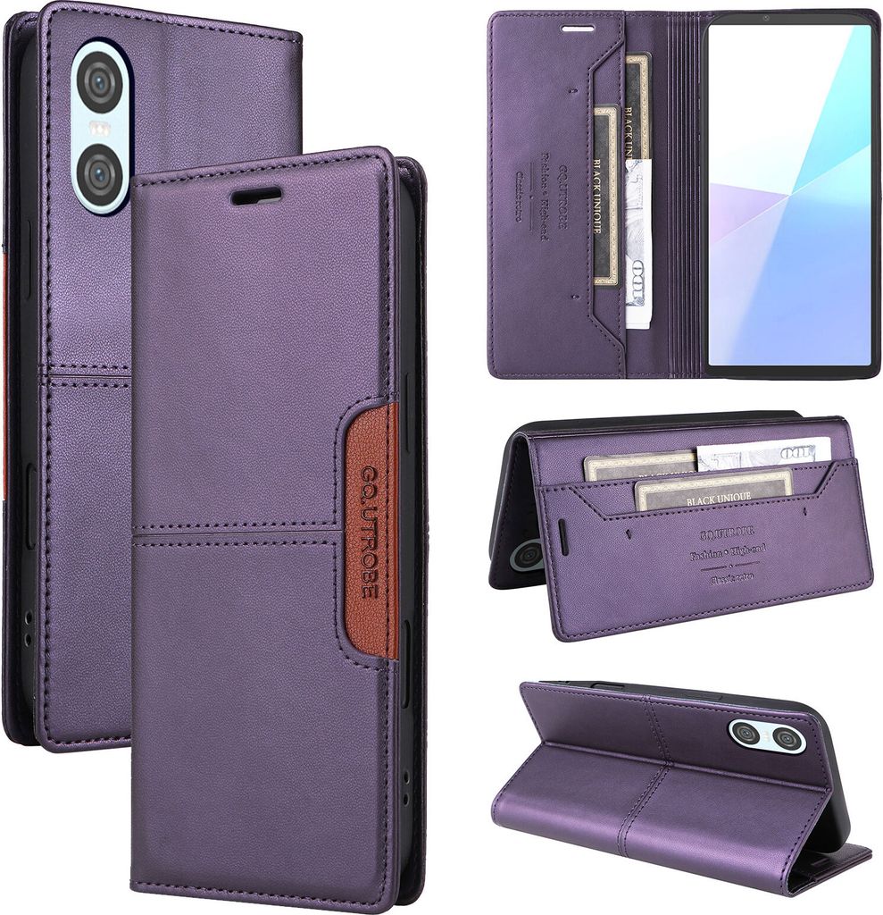 Handyhülle für Sony Xperia 10 VI Hülle, Leder Flip Wallet Produktbild 