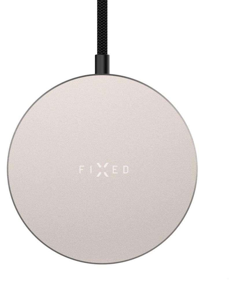 Induktionsladegerät mit Qi2.2 25W für MagSafe, Fixed Charger MagPad Slim, Beige-Grau