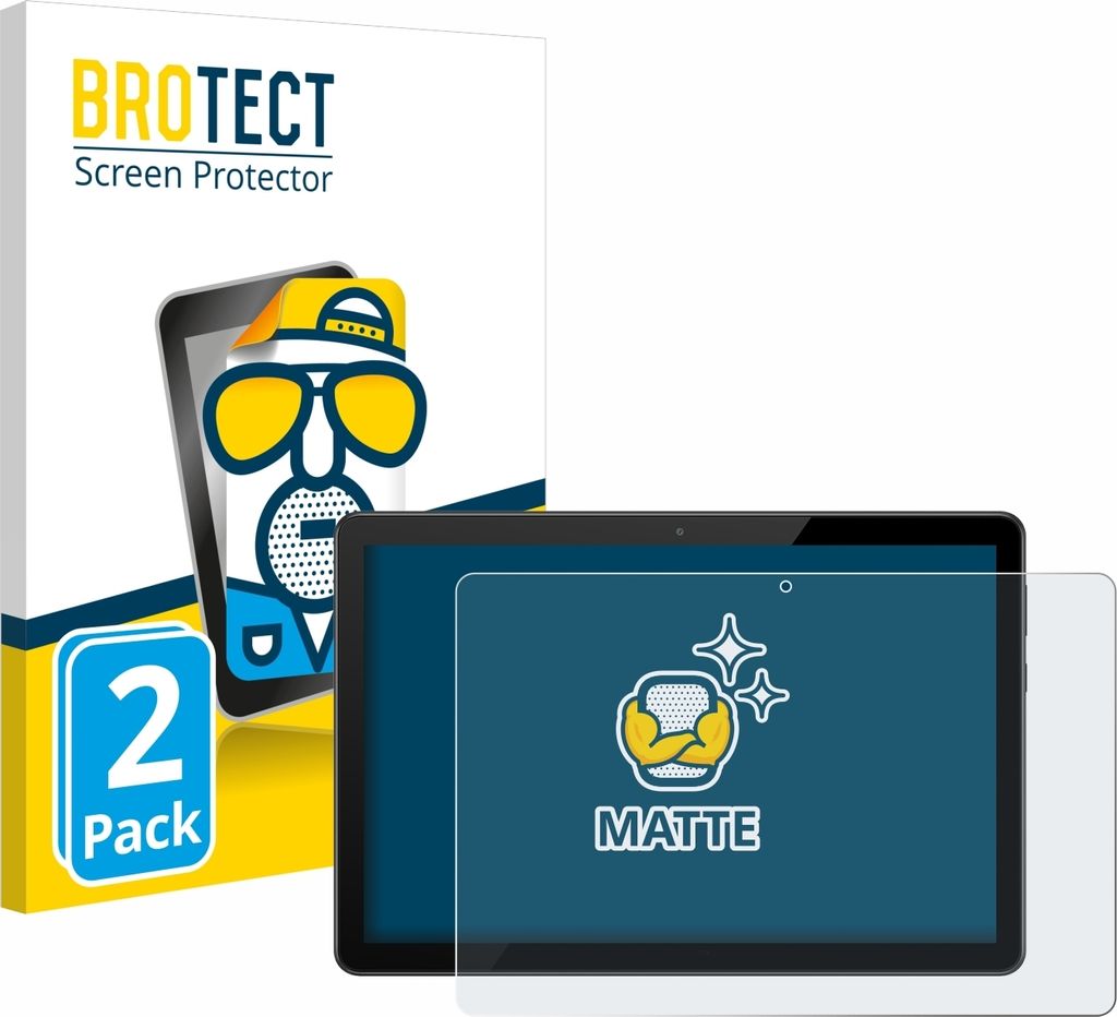 2x BROTECT Schutzfolie für Huawei MediaPad T5 10 Displayschutz Displayschutzfolie Folie Matt Entspiegelungsfolie