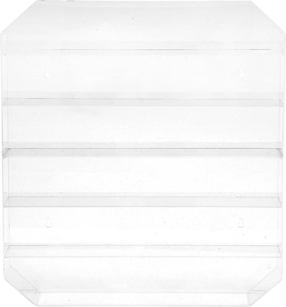 Displayregal aus Acryl - Wandmontiertes Nagellack Displayregal - 2er-Set - Acryl - Organizer zur Aufbewahrung - Transparent