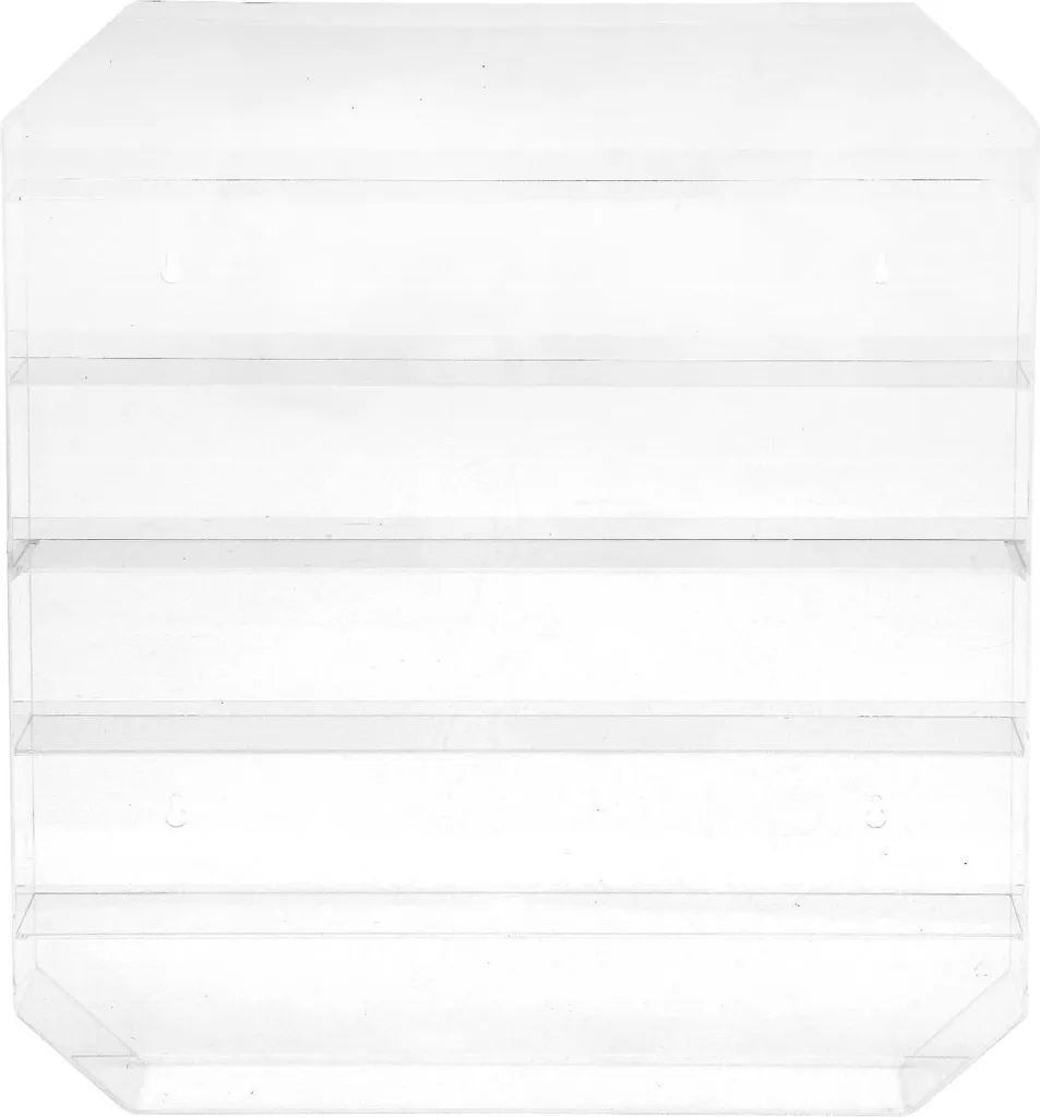 Étagère murale transparente vernis à ongles en acrylique - Pack de 2 unités