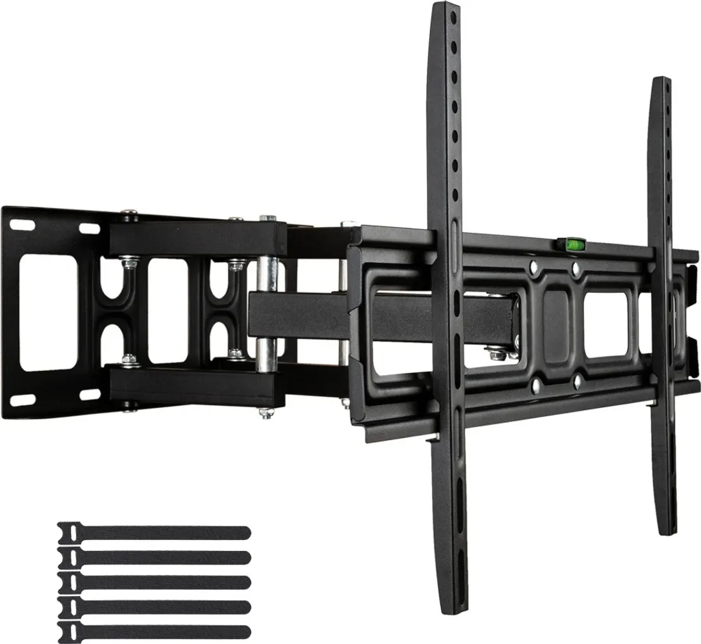 Support TV Orientable 50kg Max avec Inclinaison Variable pour Grand Écran