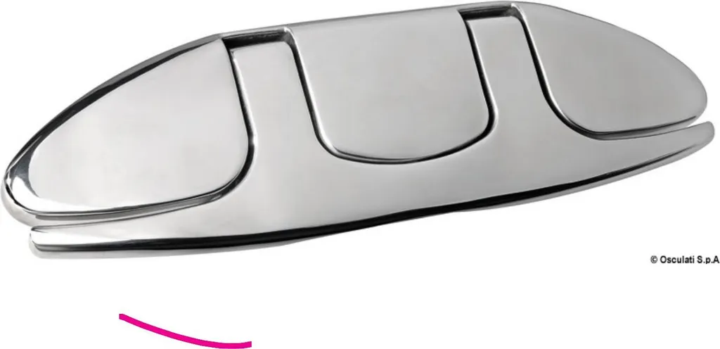 Boucle inox 140 mm Osculati 40.142.07 : Finition polie et design pliable