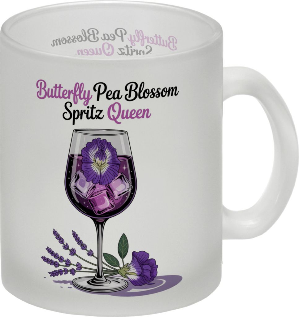 Butterfly Pea Blossom Spritz Queen Glas Tasse