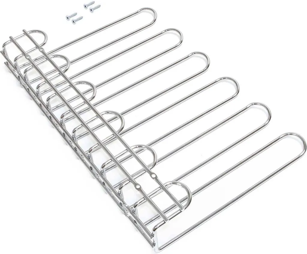 Organizzatore Calici Emuca Supra per Bar e Casa | Acciaio Cromato 5 File