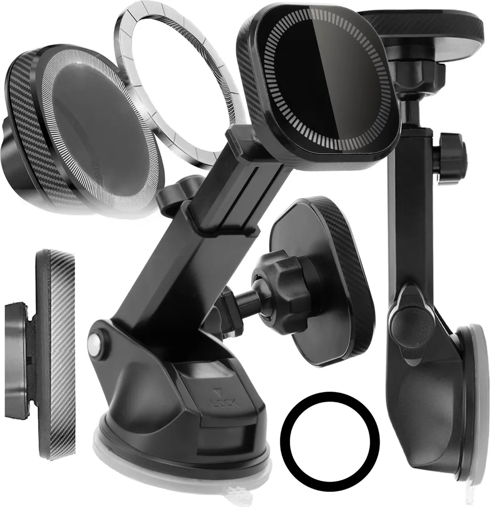 Support aimanté MAGNETO MagSafe Noir : ne faites plus tomber votre mobile