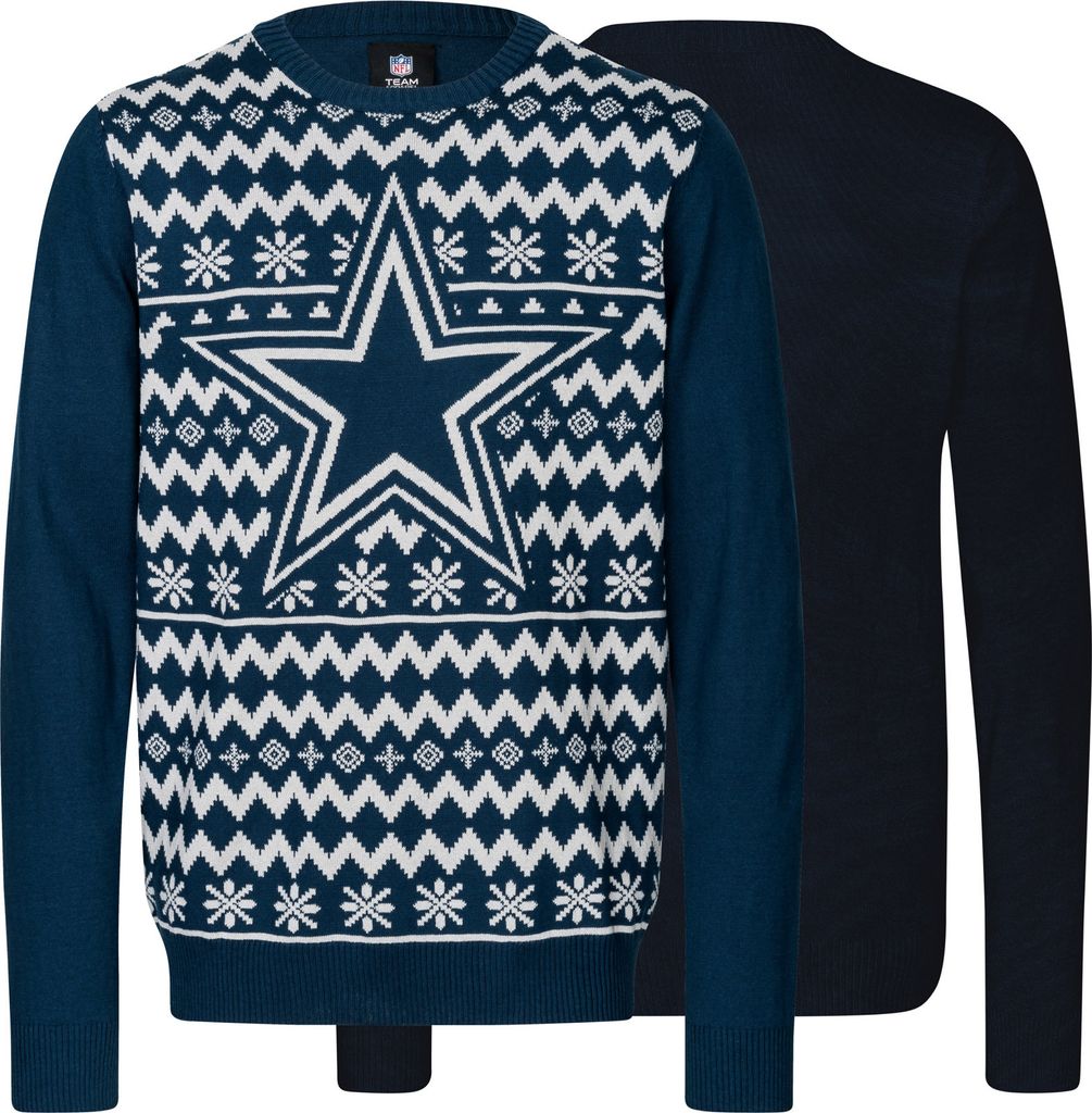 NFL Dallas Cowboys Ugly Sweater Big Logo 2-Color Christmas Produktbild 3