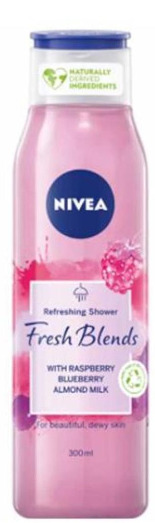 Nivea Fresh Blends Douchegel Raspberry 300 ml Produktbild 
