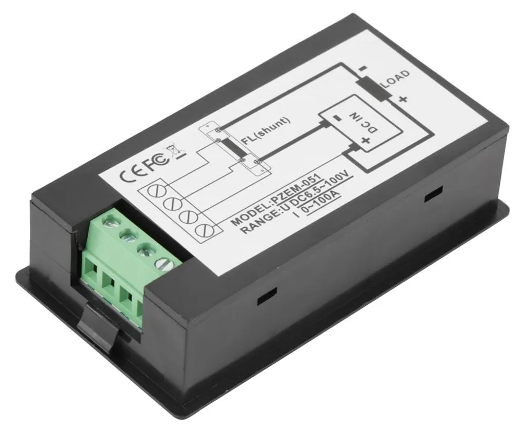 Comment mesurer le courant DC 100A facilement ? Solution PZEM-051 - 12