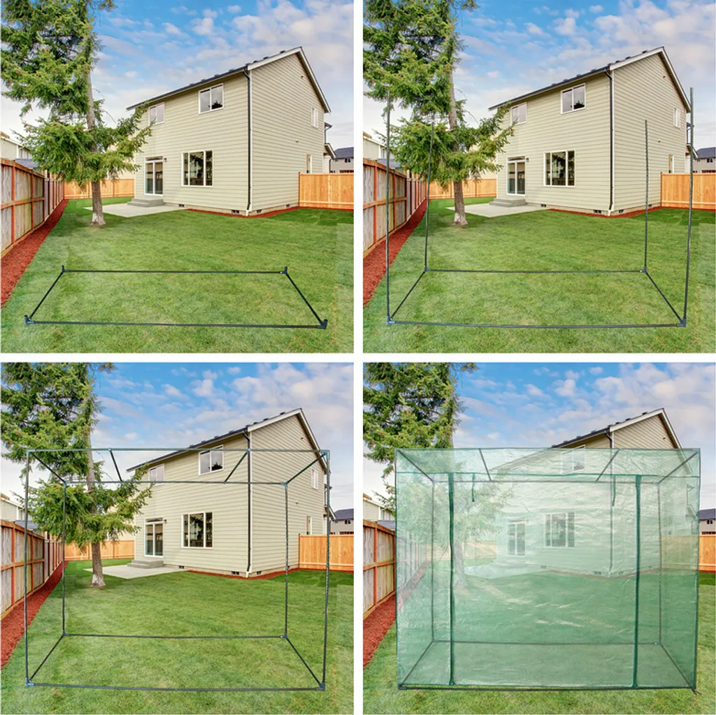 Jiubiaz film serra serre serra pomodoro casa pianta casa verde 200 * 80 * 170CM - 6