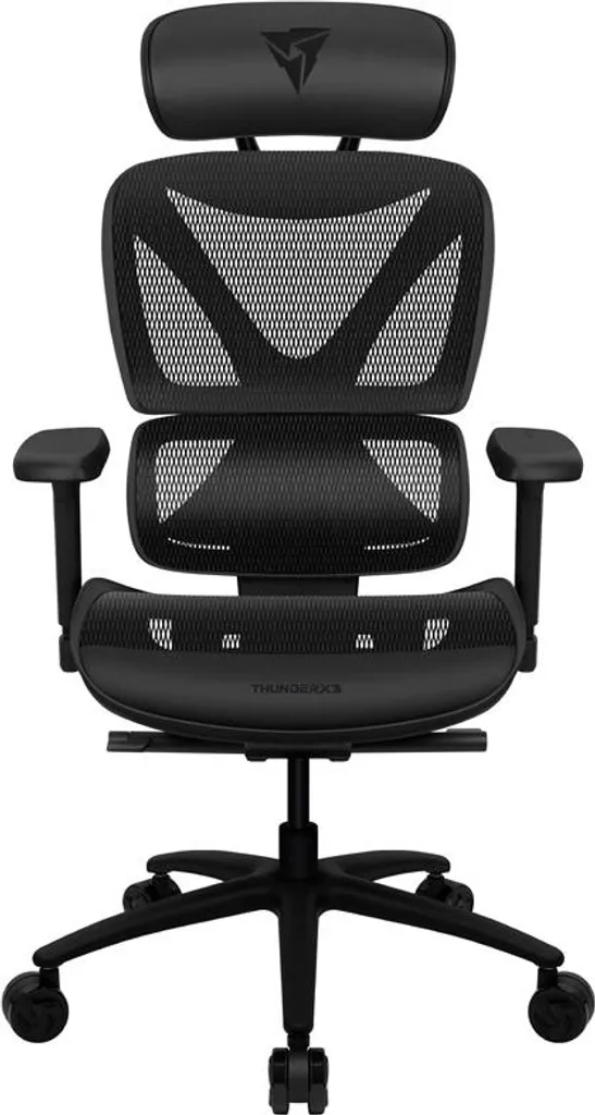 Chaise de bureau ergonomique ThunderX3 XTC Mesh noire pour le gaming