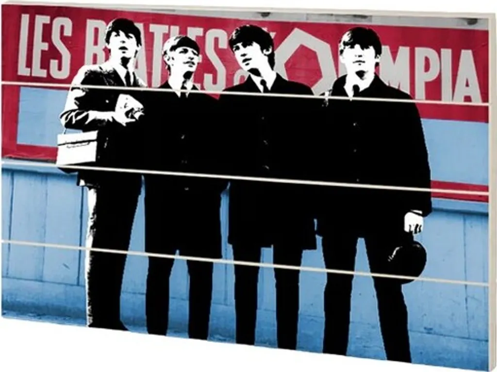 Table d'appoint The Beatles pour salon - Déco murale ou meuble 40x59cm - 2