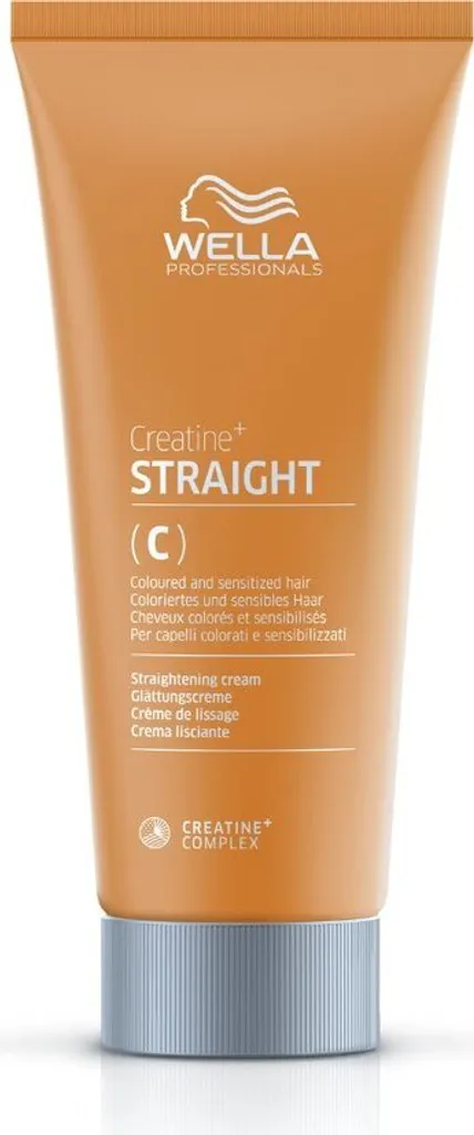 Défrisage cheveux colorés avec la crème Wella Creatine+ Straight de 200ml