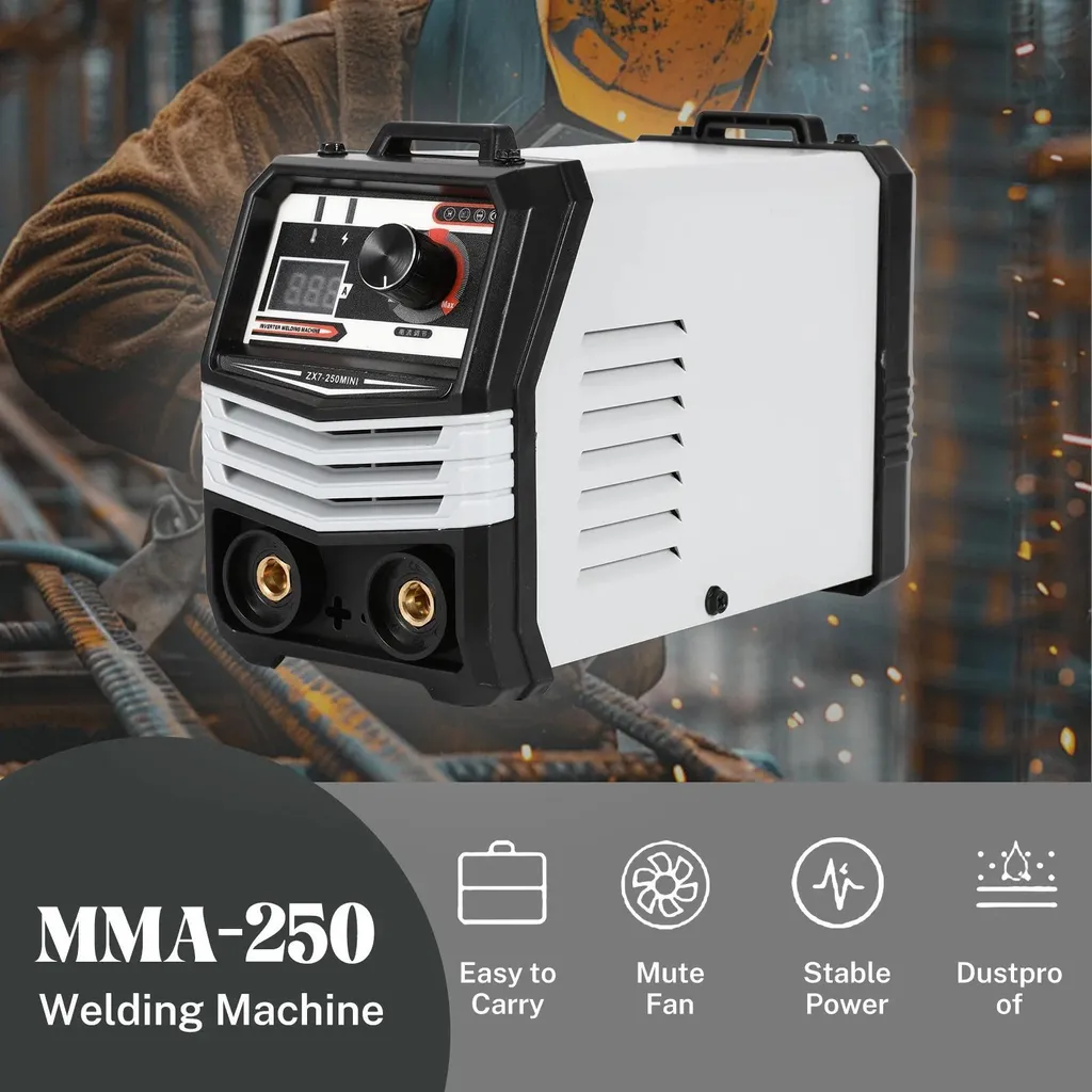 Poste à souder IGBT 250A 220V avec écran LCD - Soudeuse portable bleue