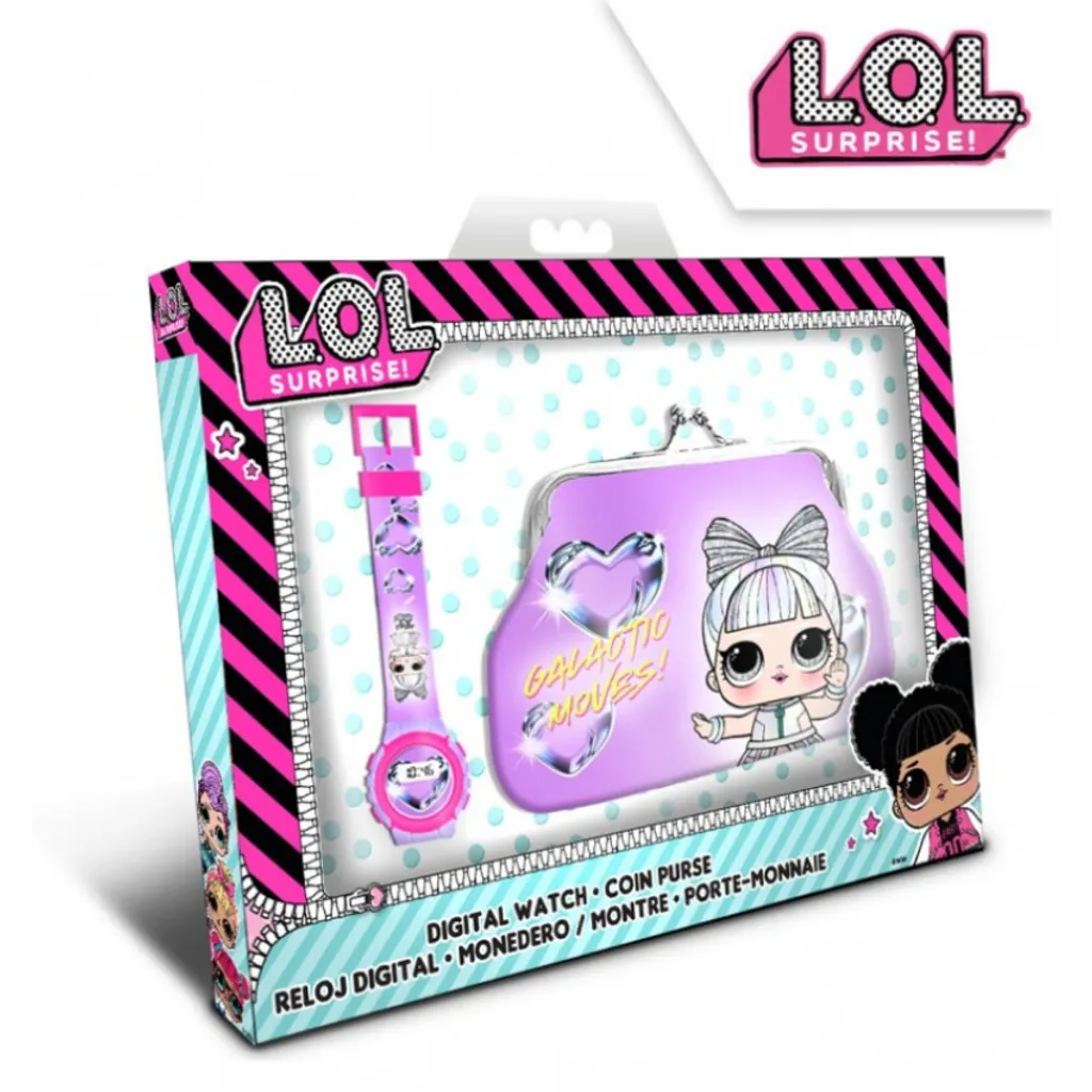Set Regalo LOL Surprise Orologio Digitale e Portamonete LOL21003