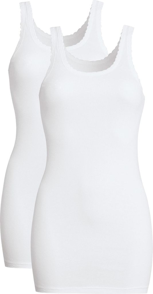 Con-ta Damen-Unterhemd 2er-Pack weiß 50