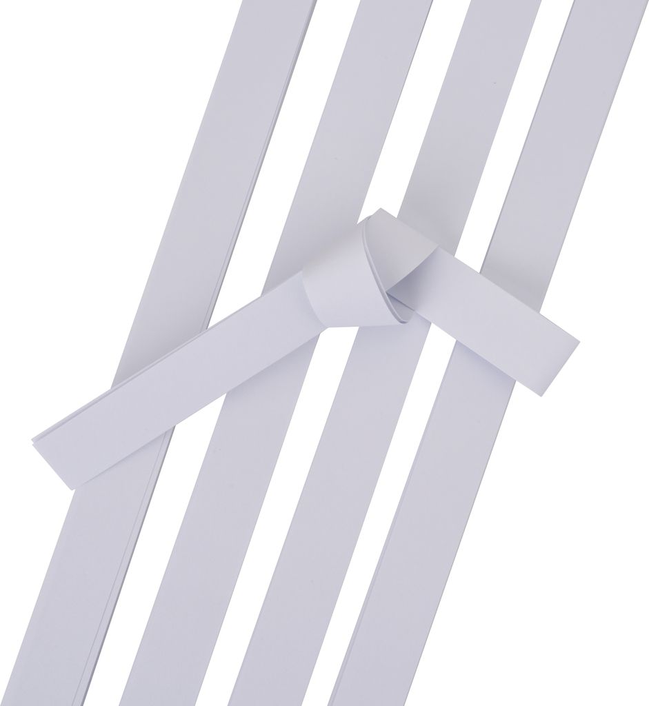 Papierstreifen "Woodfree", 15 mm, 80 Streifen Weiß Produktbild 