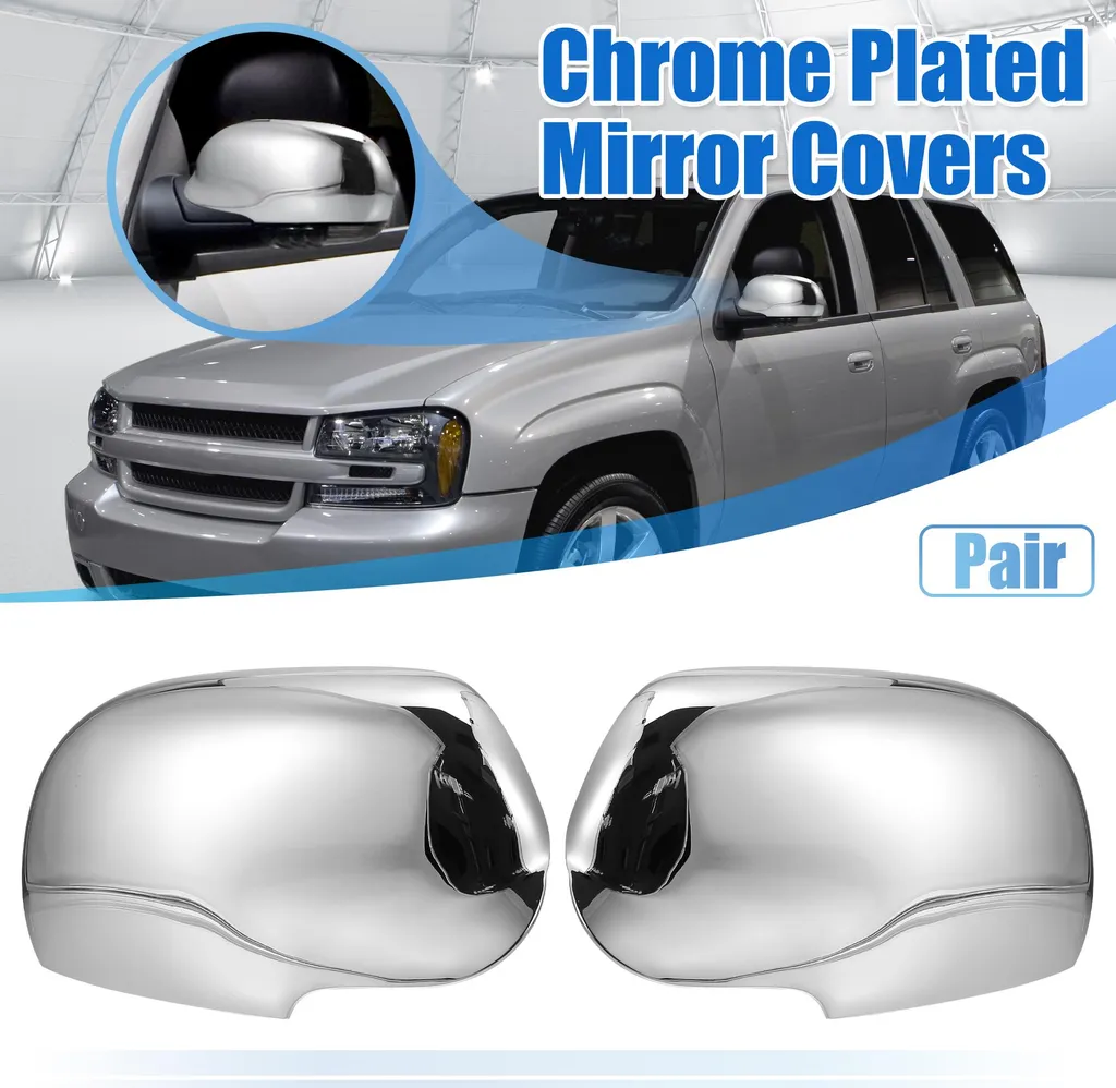 Cache rétroviseur extérieur chromé effet miroir pour voiture