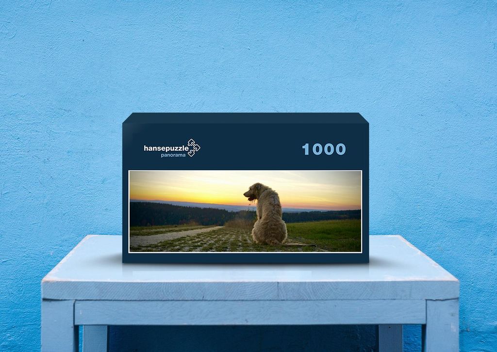 hansepuzzle 34735 - Sonnenuntergang Puzzle, 1050 Teile, Tierwelt, 60,0 x 46,0cm mit hochwertiger Aufbewahrung, Kartonbox & Beutel